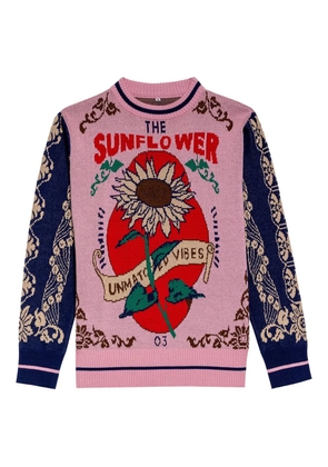 Agua Bendita Christy cotton sweater - Pink