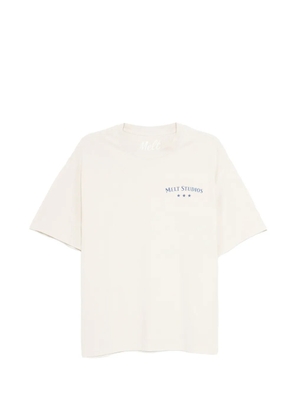 Melt logo-print T-shirt - Neutrals