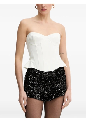 Bardot Cristo strapless bustier top - White