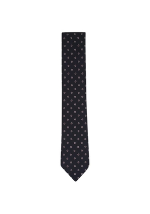 Zegna floral-pattern tie - Blue