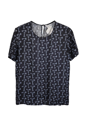 Max Mara key-print blouse - Blue