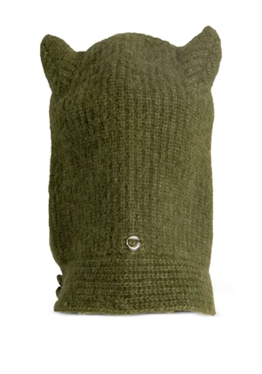 Coperni knitted horn beanie - Green