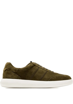 Brioni suede panelled sneakers - Green