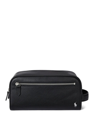 Polo Ralph Lauren Saffiano leather travel case - Black