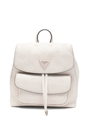 GUESS USA embossed drawstring backpack - Neutrals