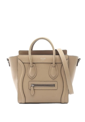 Celine Pre-Owned 2010s nano Luggage leather tote bag - Neutrals