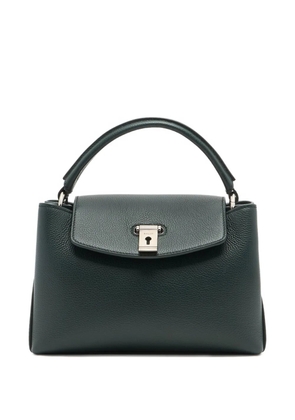 Bally small Lock Me grained leather tote bag - Green