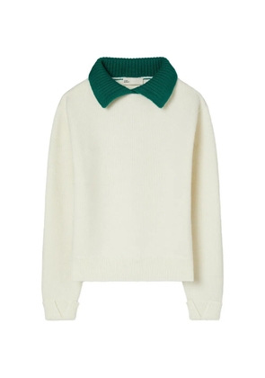 Tory Burch collared wool sweater - Neutrals