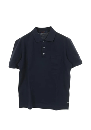 Louis Vuitton Pre-Owned 2020s damier short-sleeves polo shirt - Blue