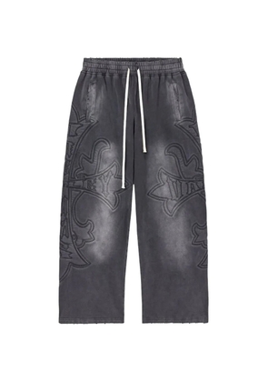 Vale Carver embroidered track pants - Grey