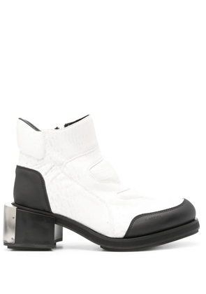 GmbH Baris 70mm embossed boots - White