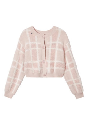 Musium Div. checked cardigan - Pink