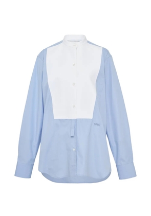 Stella McCartney long-sleeve cotton shirt - Blue