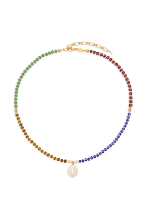 Anni Lu Magic Moments striped beaded necklace - Gold