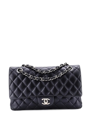 CHANEL Pre-Owned Classic Double Flap Bag Quilted Lambskin Medium shoulder bag - Blue