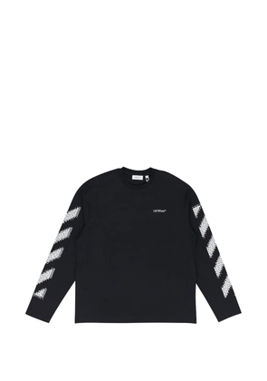 Off-White pixel diagonal logo-detail T-shirt - Black