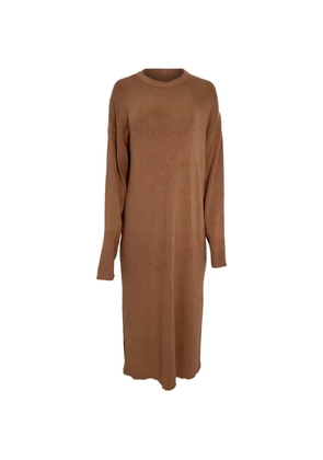 ANINE BING knitted sweater midi dress - Brown