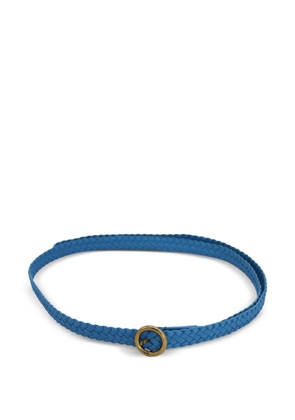 Bottega Veneta Pre-Owned braided thin belt - Blue