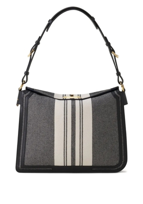 Lanvin Compagnon striped shoulder bag - Black