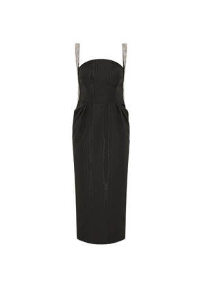 Rebecca Vallance strap-embellished midi dress - Black