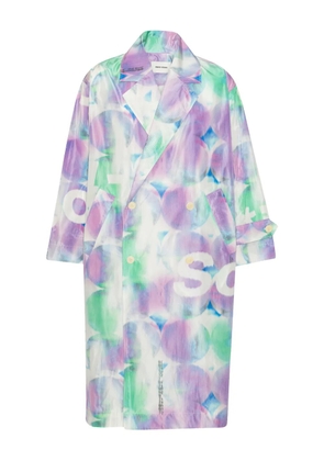 Henrik Vibskov buttoned patterned coat - White