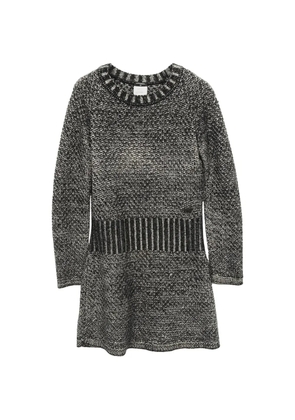 CHANEL Pre-Owned knitted long-sleeve dress - Black
