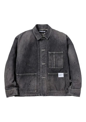 Neighborhood double-pocket cotton denim jacket - Grey