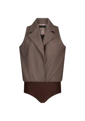 LIU JO Mélange vest - Brown