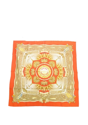 Hermès Pre-Owned 2000-2025 Railing Silk Scarf 90 scarves - Orange