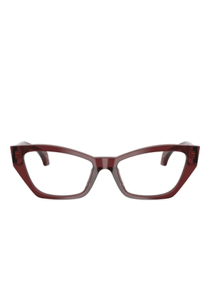 Versace Eyewear cat-eye frame glasses - Red