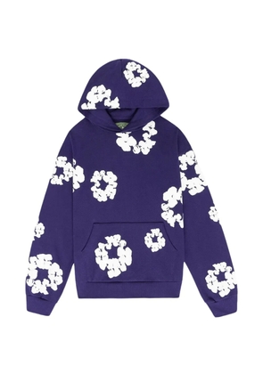 Denim Tears wreath hooded sweater - Purple
