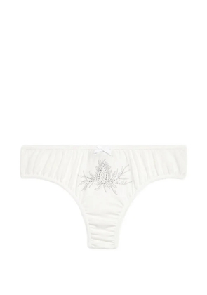 Blumarine beaded-embellishment briefs - White