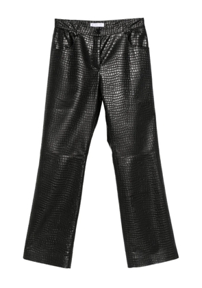 Manuel Ritz faux-leather trousers - Black