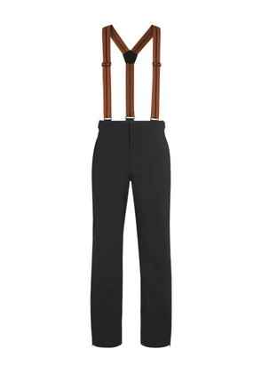 Zegna suspenders zip-fastening ski pants - Black