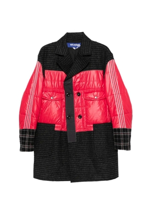 Junya Watanabe MAN checked quilted coat - Black