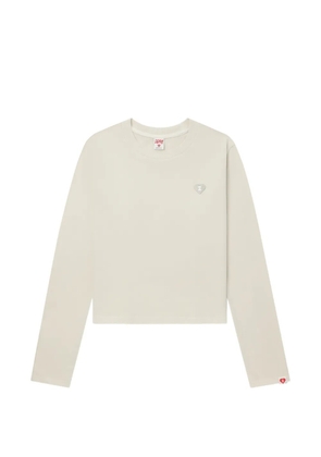 A BATHING APE® heart-patch long-sleeve top - Neutrals