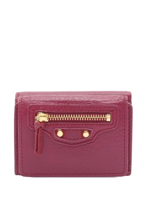 Balenciaga Pre-Owned 2010-2026 Mini Leather Classic Tri-fold Wallet small wallets - Pink