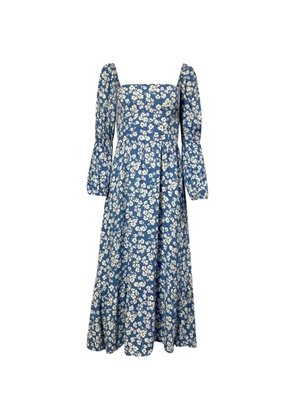Reformation floral-print midi dress - Blue