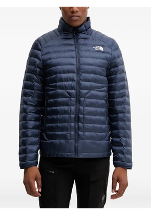 The North Face logo-print quilted jacket - Blue