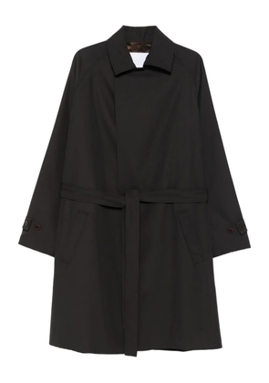 Costumein belted-collared coat - Brown