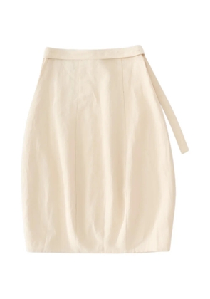 Studio Nicholson Orcha tie-waist misi skirt - Neutrals