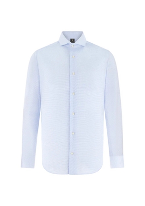 Boggi Milano naples-collar slim-fit shirt - Blue