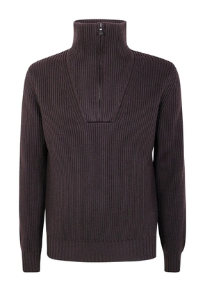 Filippo De Laurentiis ribbed high-neck sweater - Brown