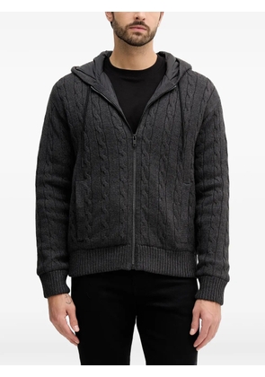 BOSS Kudable hooded cardigan - Grey
