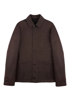 Incotex patch-pocket jacket - Brown