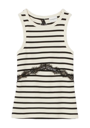 Claudie Pierlot striped lace-band tank top - Neutrals