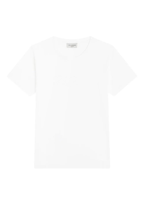 Paul & Shark logo-embroidered cotton T-shirt - White