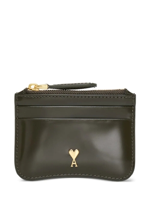 AMI Paris leather cardholder - Green