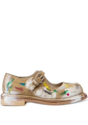 Moschino buckle strap loafers - Neutrals