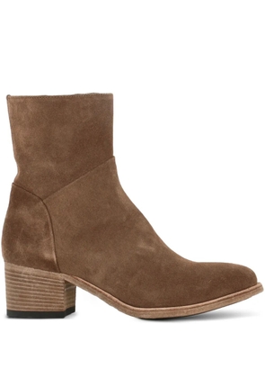 Officine Creative zipped block-heel boots - Brown